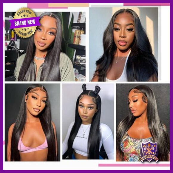 Brazilian Human Hair Wig 22 Inch HD Lace Closure Glueless Pre Plucked main image 6